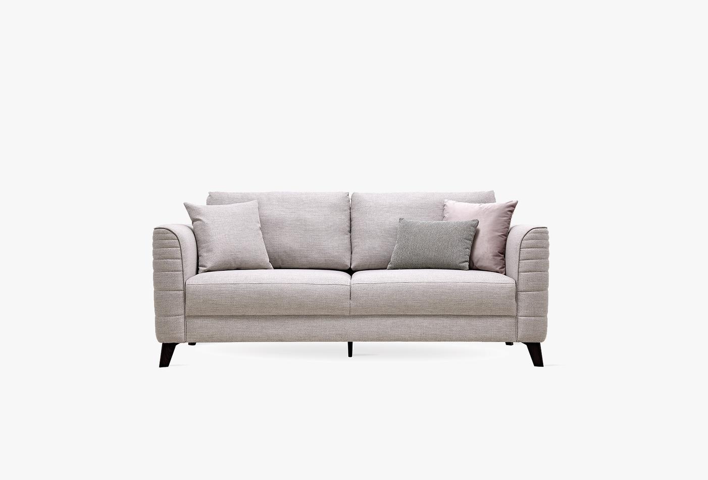 Grace 2-Zitsbank Linnen geweven Creme