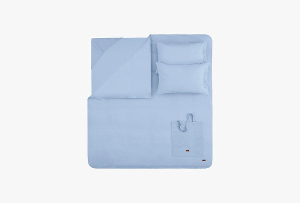 Plain Indigo Dekbedovertrekset Tweepersoons