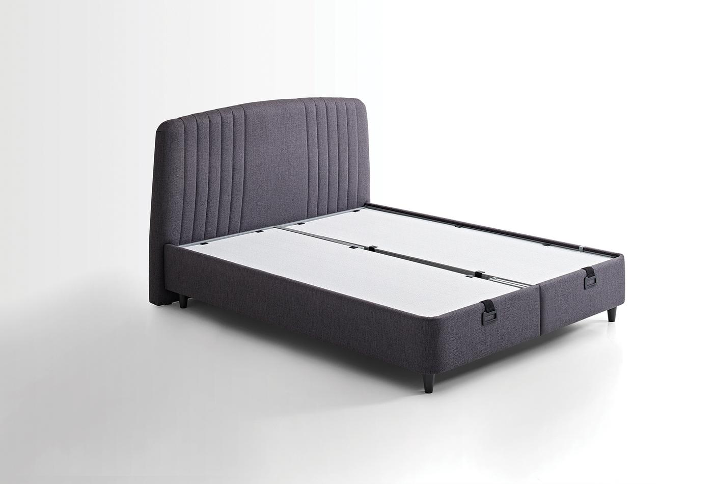 Canto Silver Boxspring met hoofdbord 90x190 cm Antraciet - foto 2