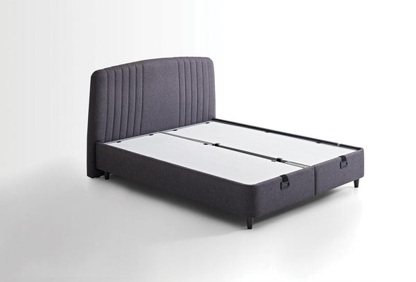 Canto Silver Boxspring met hoofdbord 90X190 Cm Antraciet