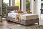 Botanic Boxspring met hoofdbord 90x190 cm Taupe - foto 6