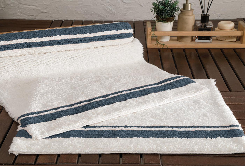 Levi Indigo Badkamer Mat Set 50x60 cm 60x100 cm - foto 3
