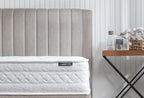 Blue Star Bed Boxspring met hoofdbord 90x190 cm Beige - foto 4