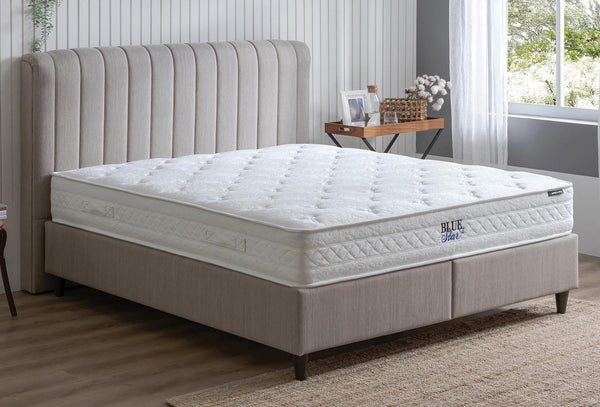 Blue Star Bed Boxspring met hoofdbord 90X190 Cm Beige
