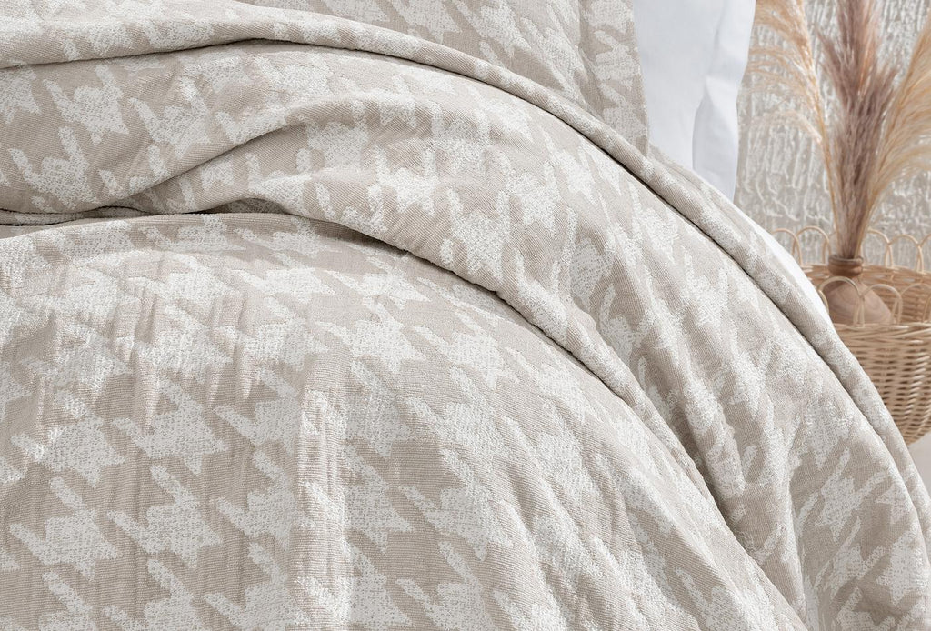 Agie Beige Bed Sprei Eenpersoons - foto 6