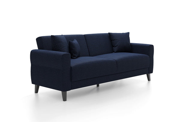 Astera Plus 3-Zitsbank met slaapfunctieLinnen geweven 13105 Marineblauw