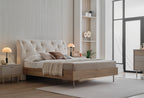 Cante Bed met hoofdbord 160x200 cm Creme