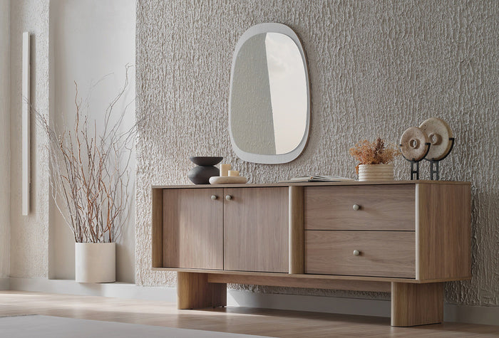 Perge Dressoir Ladekast Spiegel 69X94 Cm