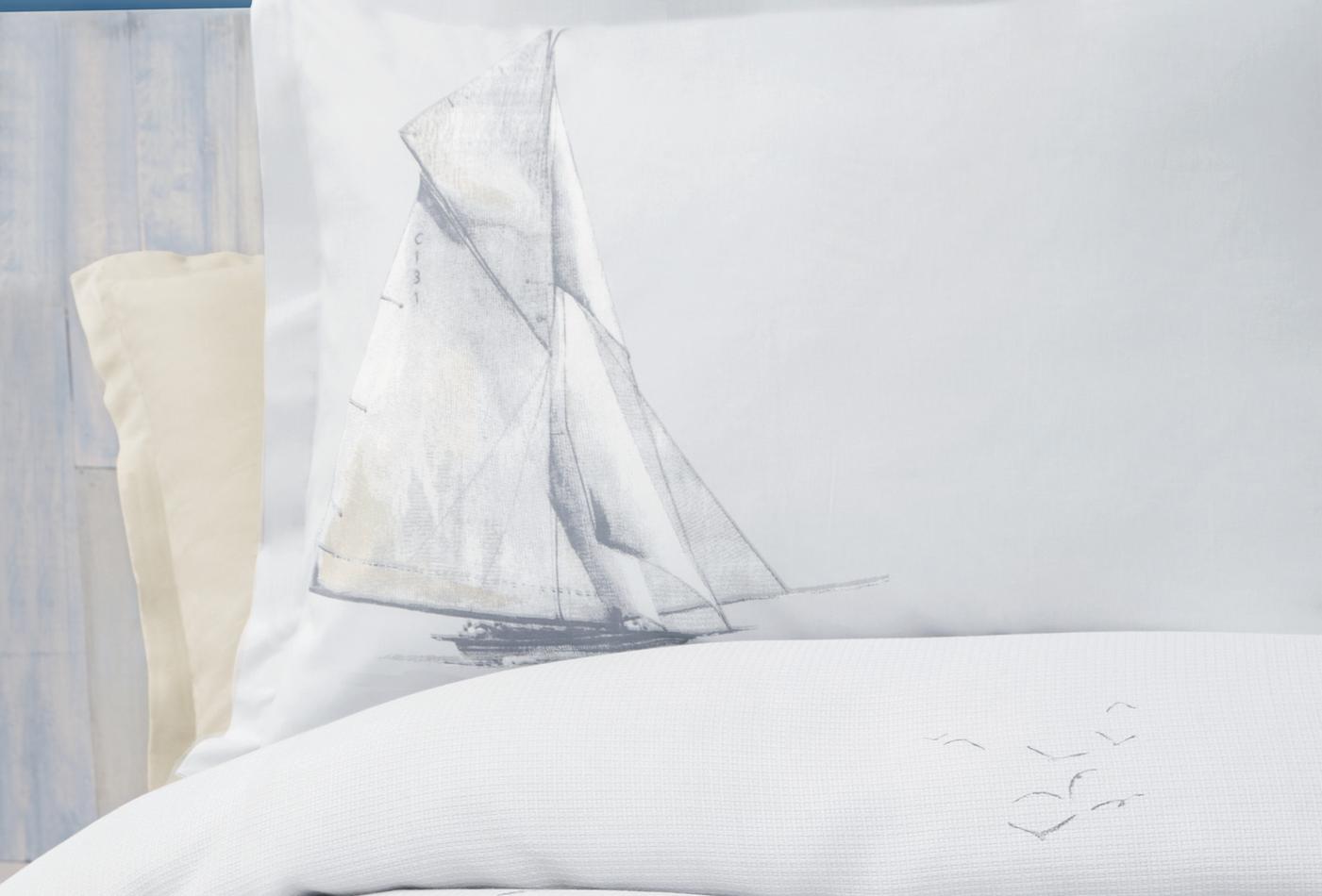 Piera Blauw Pique Tk Tweepersoons - foto 3