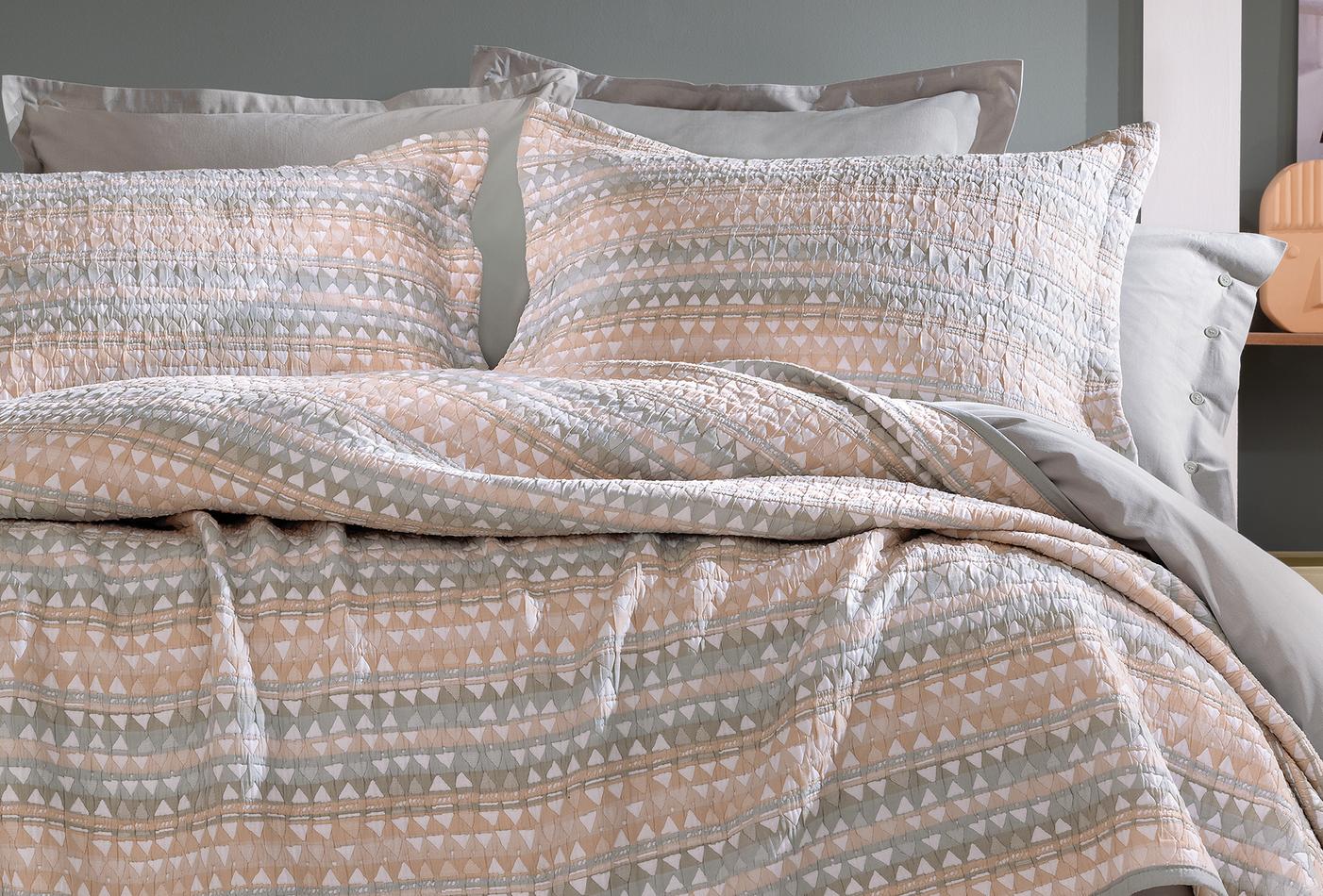 Akoni Beige Bed Sprei Seti Eenpersoons - foto 4