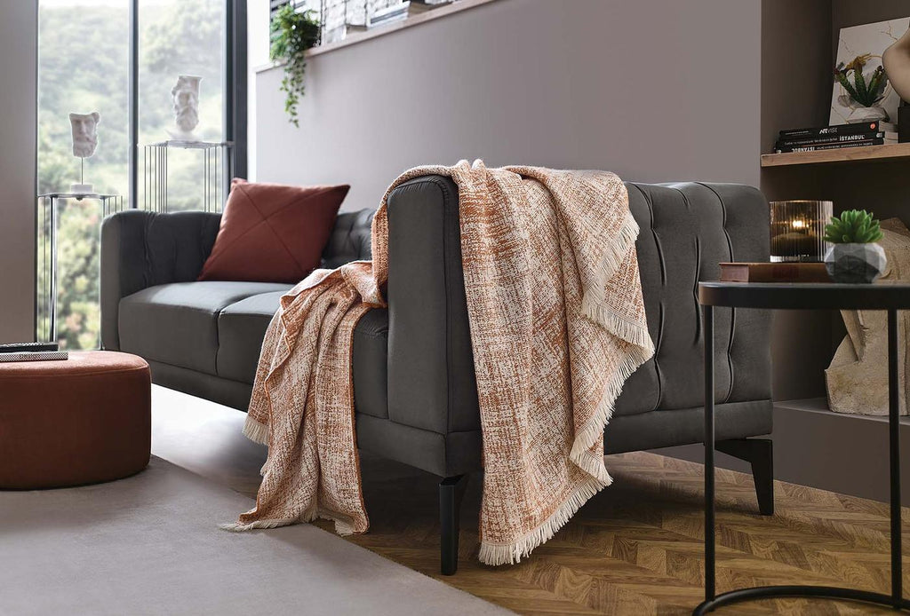 Padra Terracotta Bank Plaid 140x190 cm