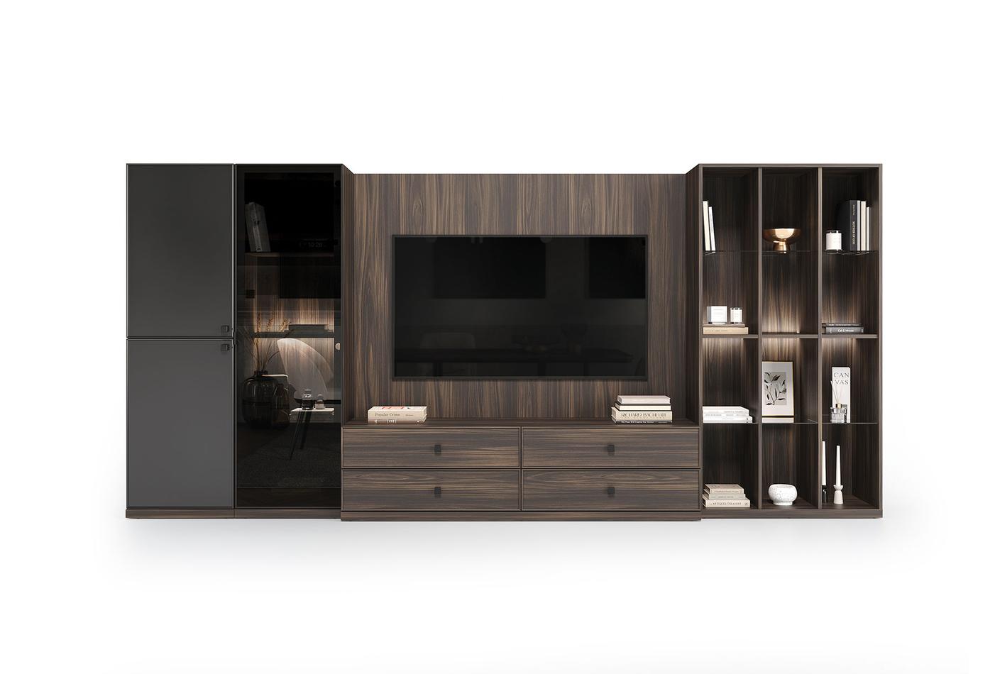 Parma Tv-meubel Combinatie 1 384x180 cm - foto 4