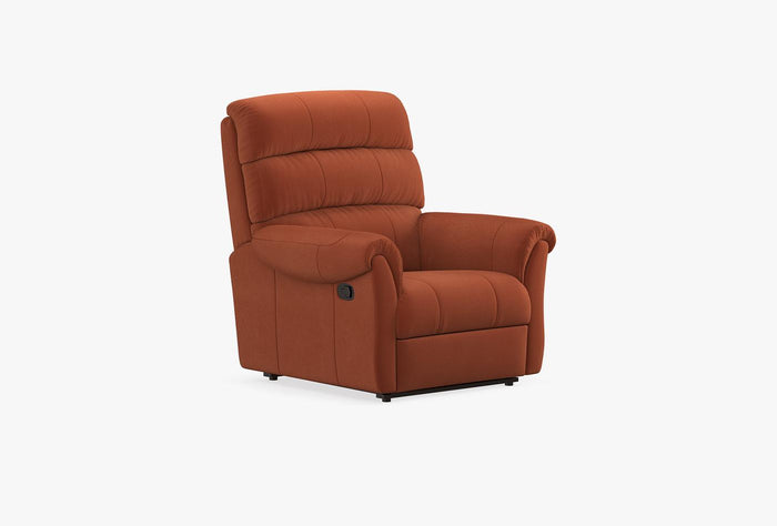 Arizona Manuel mechanisme 1-zits Bank Mohair 11705 Oranje
