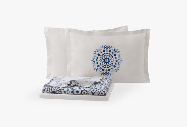 Sancia Blauw Pique Tk Eenpersoons