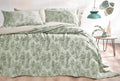 Ella Groen Bed Sprei Seti Tweepersoons
