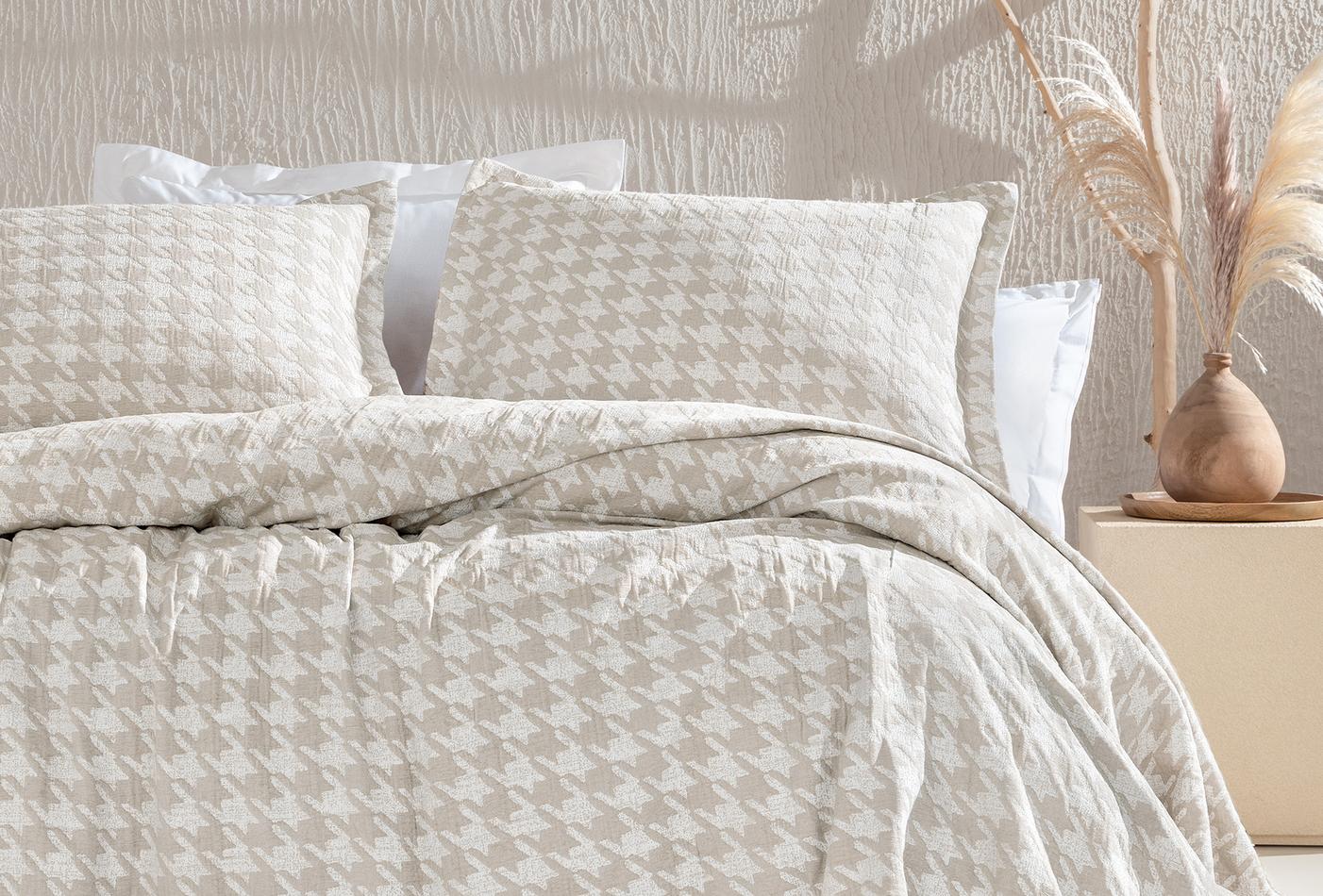 Agie Beige Bed Sprei Eenpersoons - foto 3