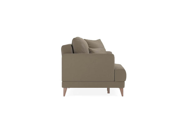 Fiore 3-Zitsbank met slaapfunctie Mohair 11702 Melkkleur Bruin