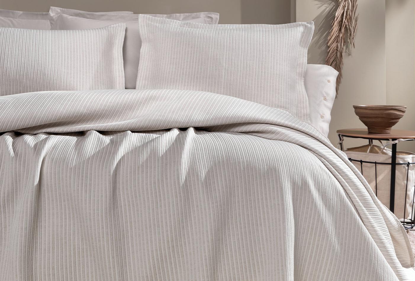 Digna Beige Bed Sprei Eenpersoons - foto 3