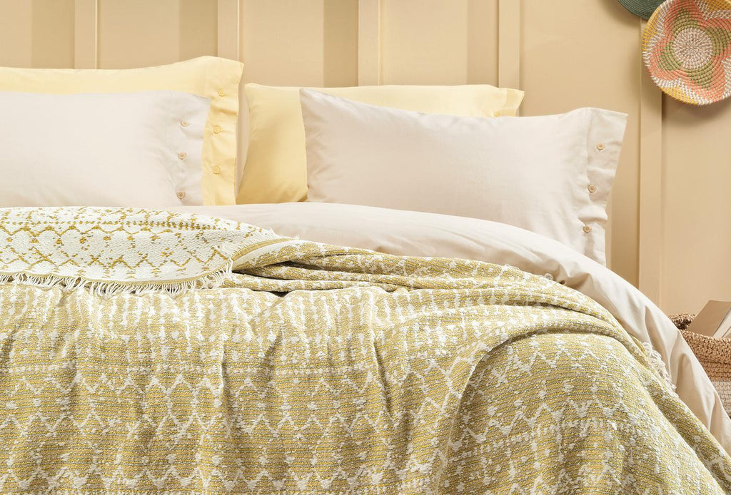 Zion Safran Bed Sprei Eenpersoons - foto 3