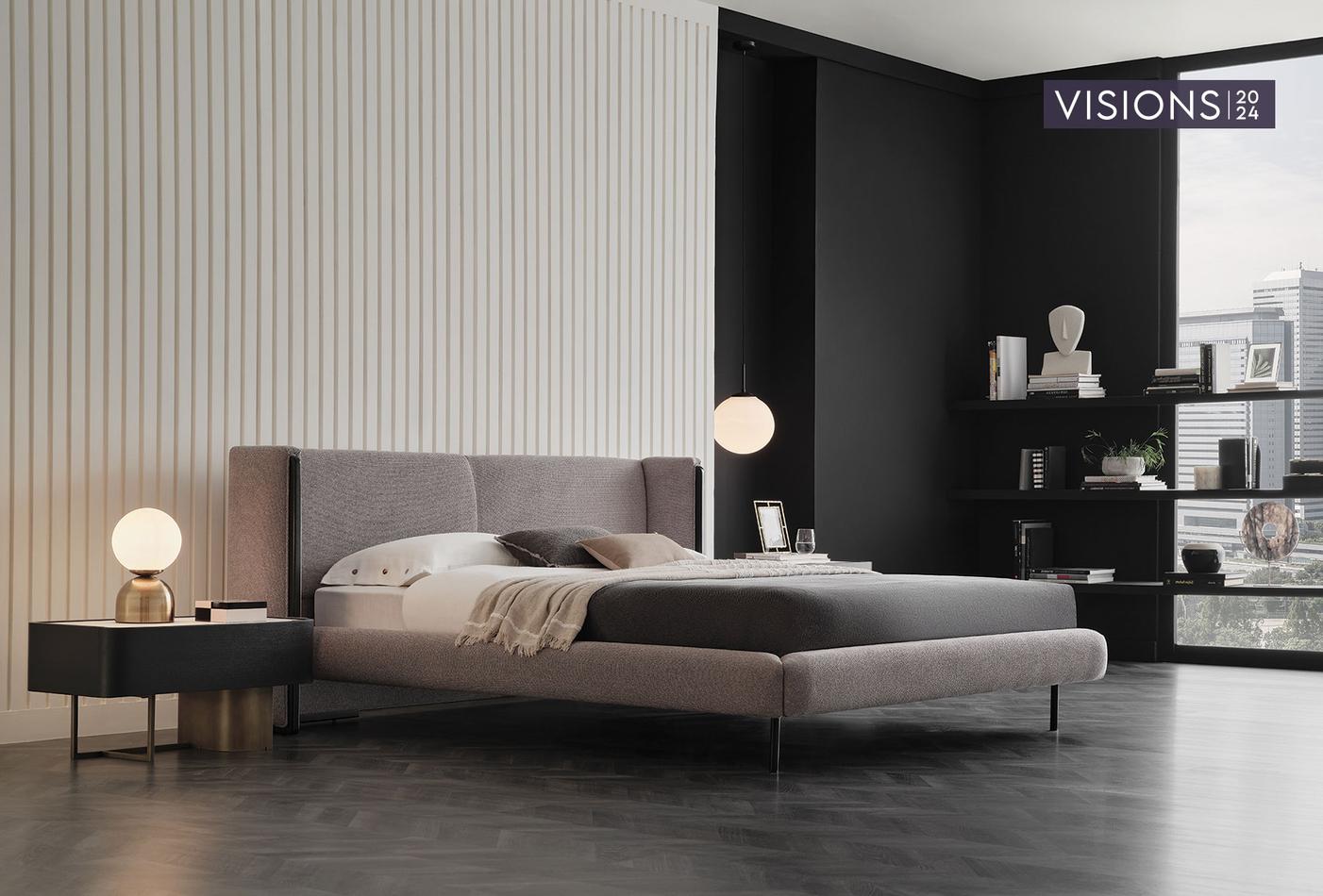 Tunis Bed Incl. Hoofdbord 160x200 cm Donkergrijs - foto 3