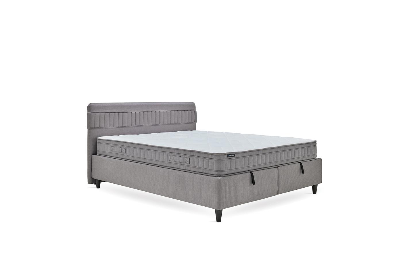 Sleep Balance Bed Boxspring met hoofdbord 90x190 cm Bruin - foto 6