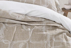 Adena Beige Bed Sprei Eenpersoons - foto 6