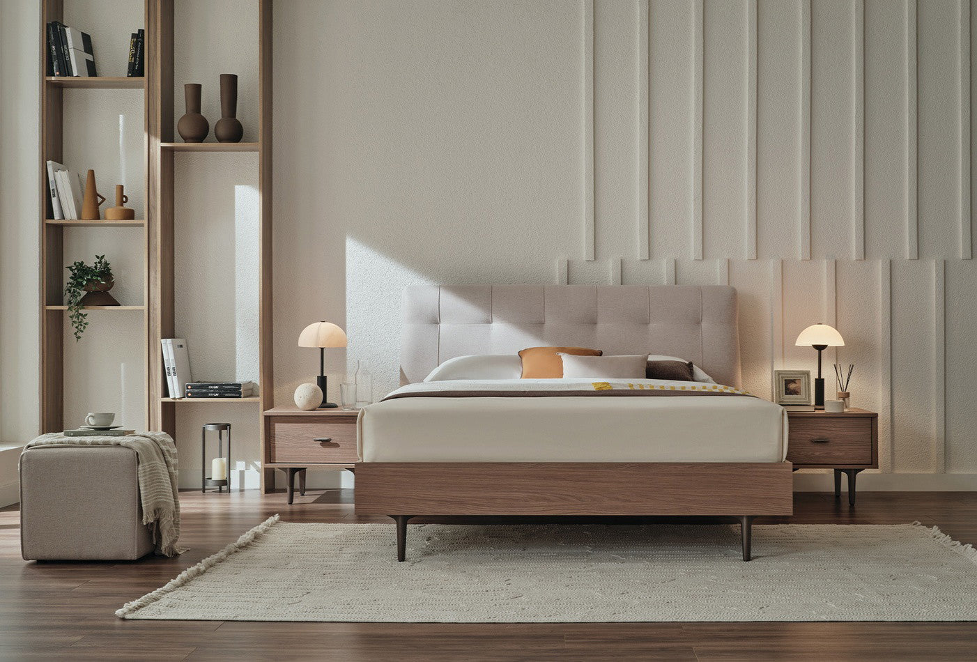Paloma Bed Met Hoofdbord Creme - foto 4