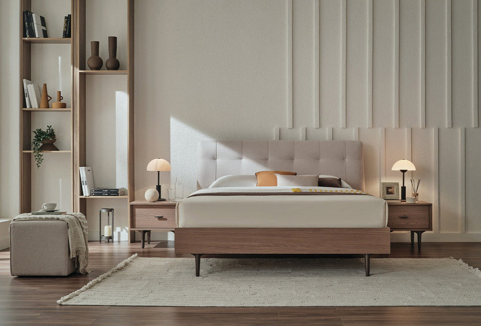 Paloma Bed Met Hoofdbord Creme