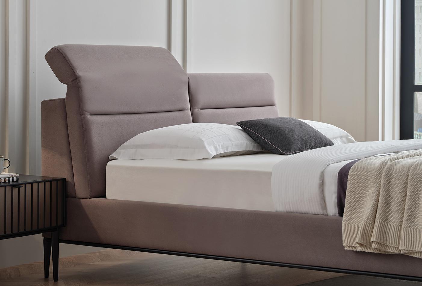 Riga Boxspring met hoofdbord 160x200 cm Grijs - foto 6