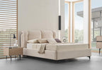 Terra Boxspring Met Hoofdbord Creme