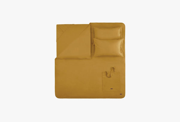 Plain Safran Dekbedovertrekset Tweepersoons