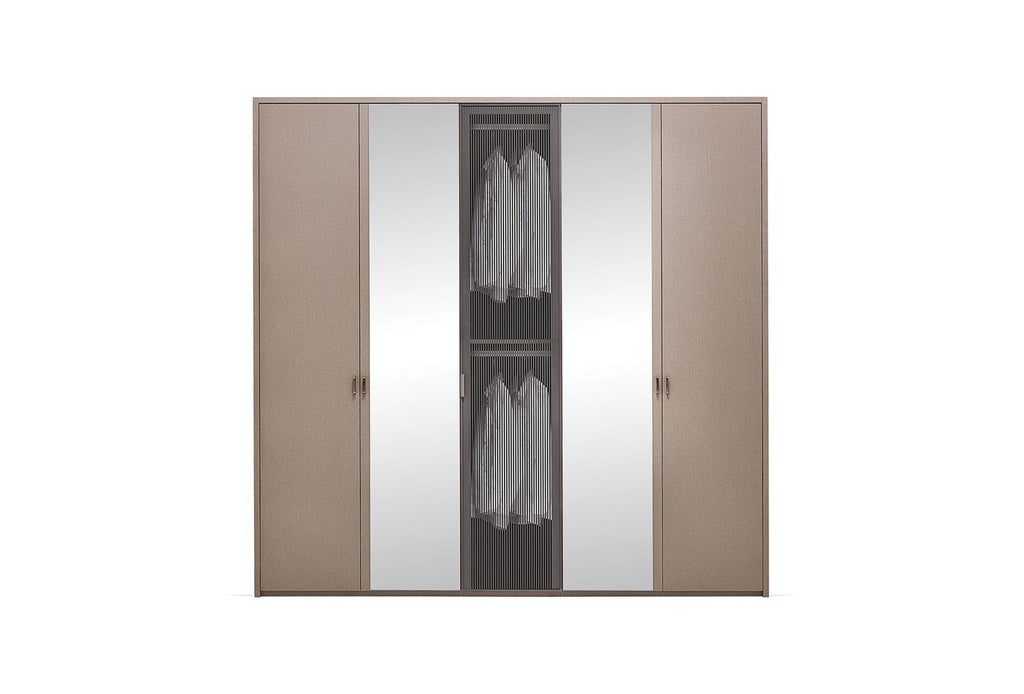 Berta Kledingkast 5-deurs 227x221 cm - foto 3
