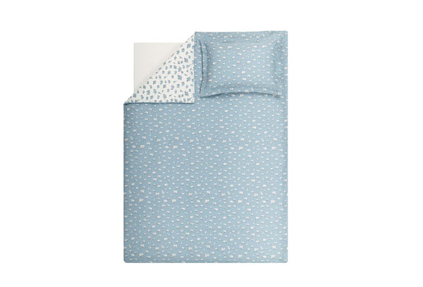Povey Blauw Dekbedovertrekset Eenpersoons