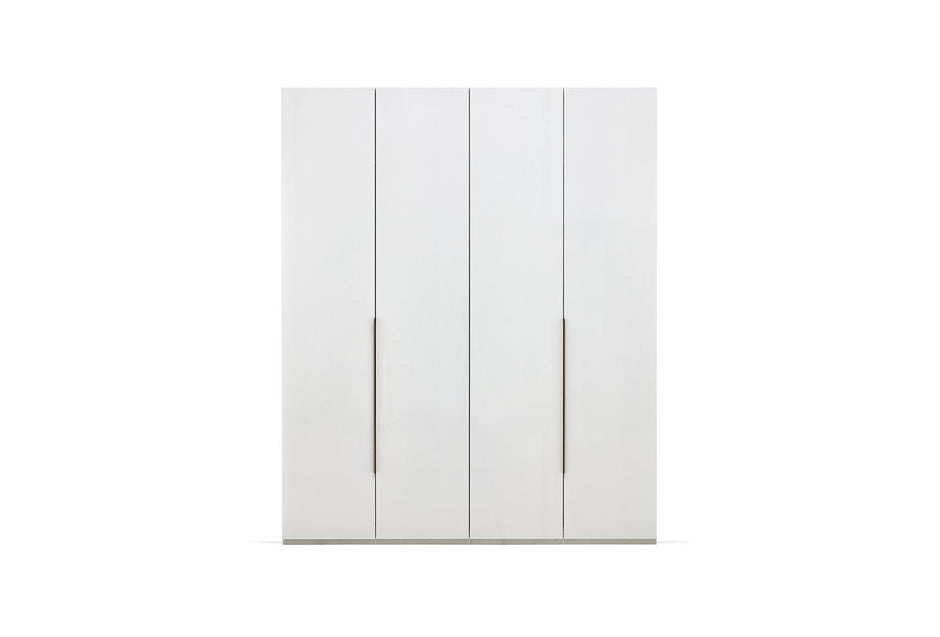 Legato Kledingkast 4-deurs Wit 181X222 Cm