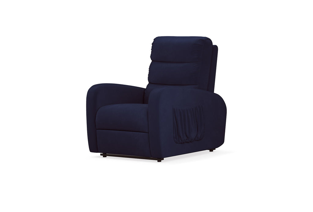 Enric TV Fauteuil Handbediend Mohair Marineblauw - foto 5