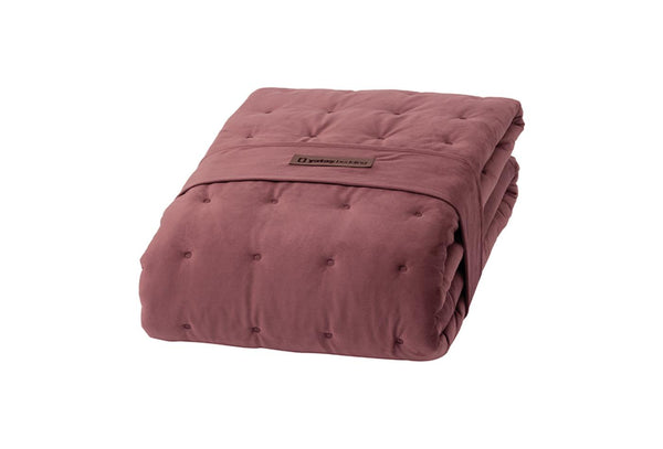 Vals Oudroze Fluweel Bed Sprei Seti Tweepersoons