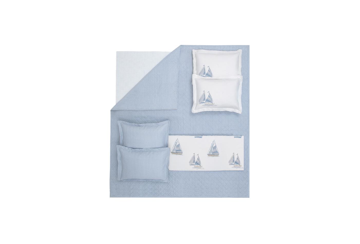 Morian Indigo Pique Bed Sprei Tk Eenpersoons - foto 5