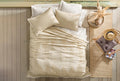 Folium Camel Bed Sprei Seti Tweepersoons