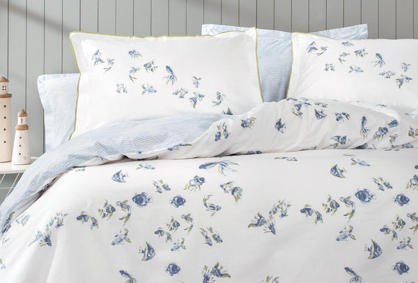 Betta Blauw Dekbedovertrekset Eenpersoons