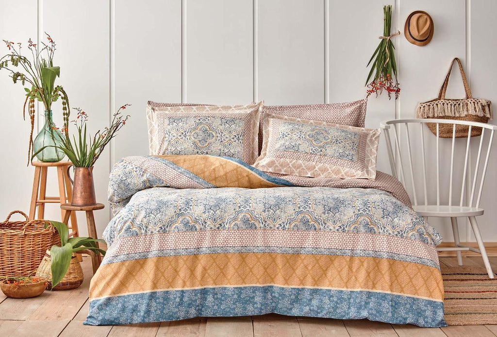 Delissa Blauw Dekbedovertrekset Eenpersoons