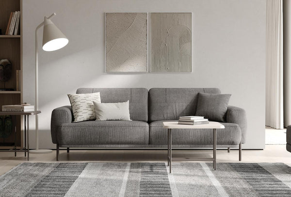 Varena 3-Zitsbank met Slaapfunctie Geweven stof 55902 Taupe