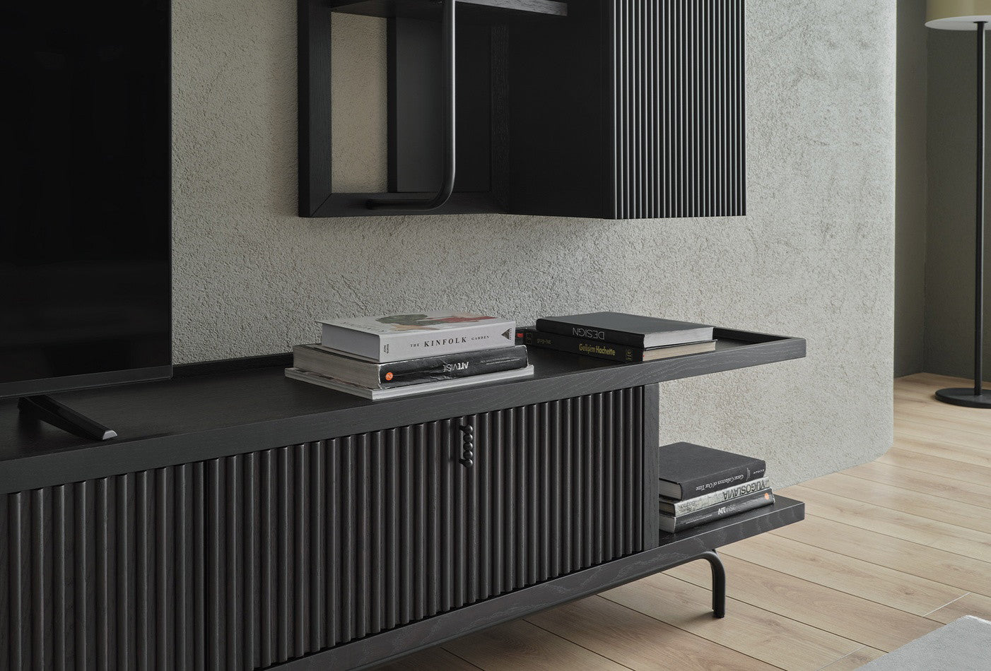 Austin Maxi Tv-meubel Donker OAK kleur 350x45 cm - foto 6