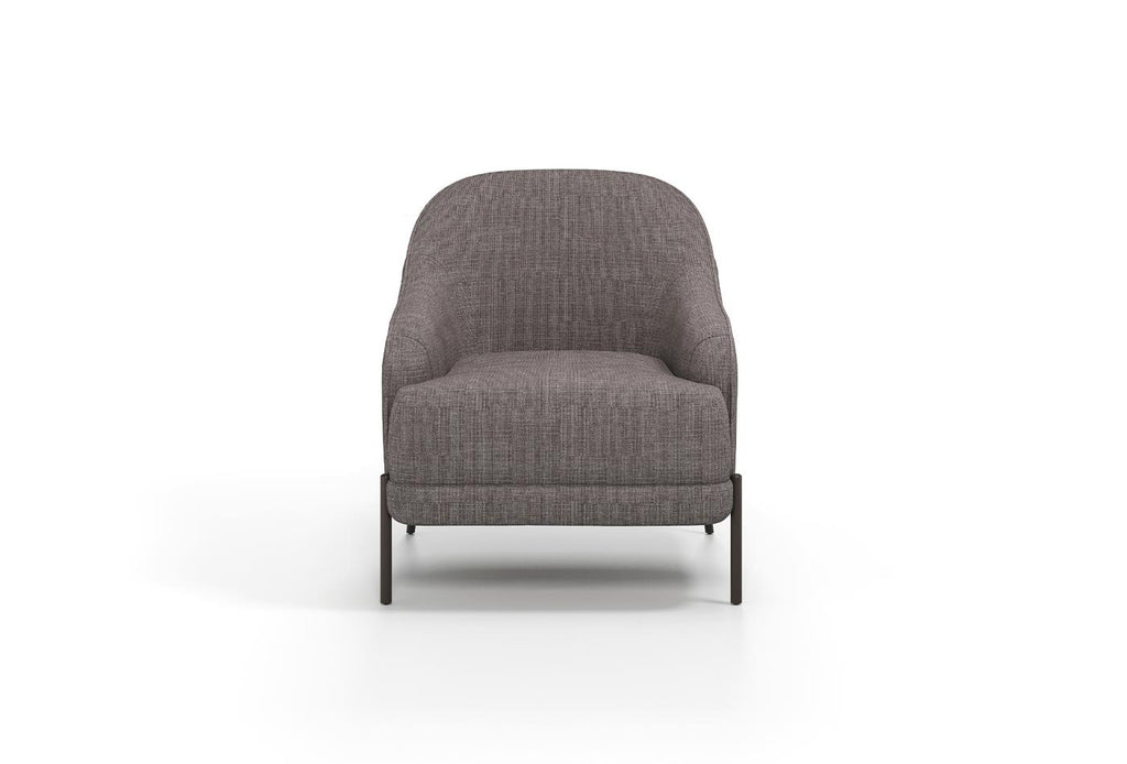Varena Fauteuil Geweven stof Taupe - foto 6
