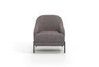 Varena Fauteuil Geweven stof Taupe - foto 6
