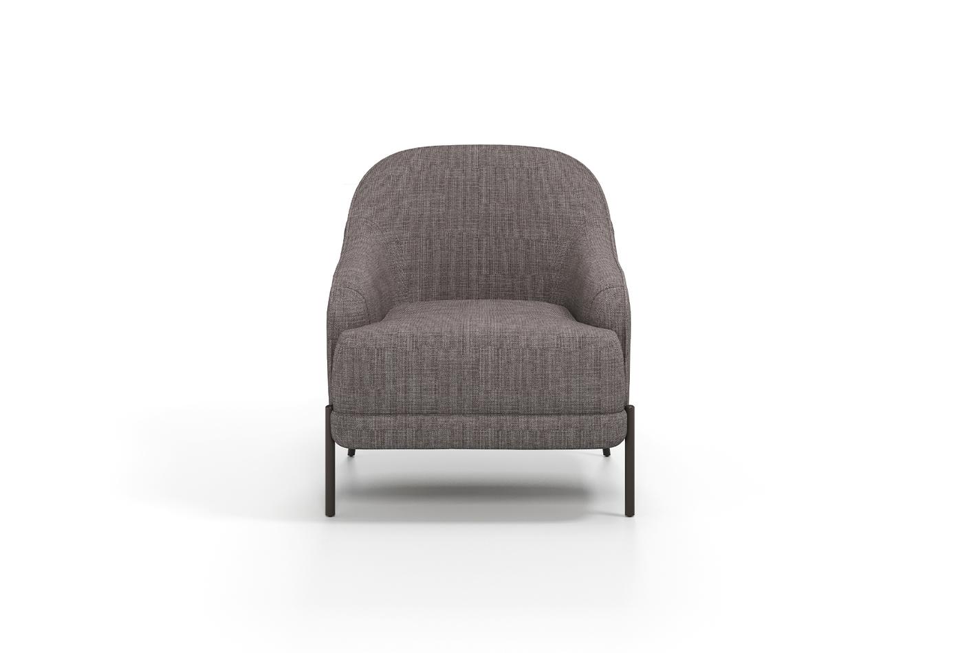 Varena Fauteuil Geweven stof Taupe - foto 6