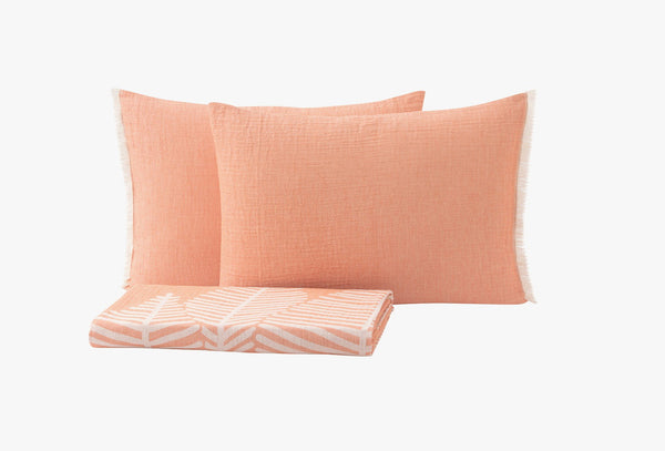 Folium Blush Bed Sprei Seti Tweepersoons