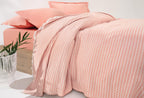 Gwen Terracotta Pique Tk Eenpersoons - foto 3