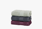 Essentials Antraciet Fusya Nil Groen Gasthanddoek 3-delig 30x50 cm