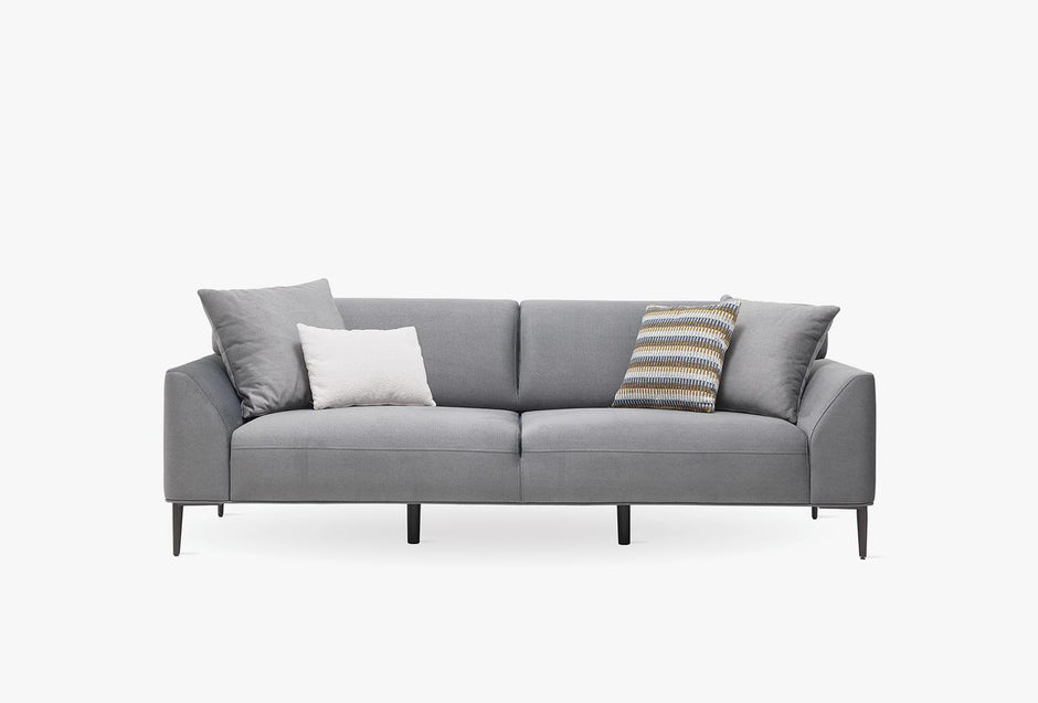 Berta 3-Zitsbank met slaapfunctie + Fauteuil Fluweel Grijs