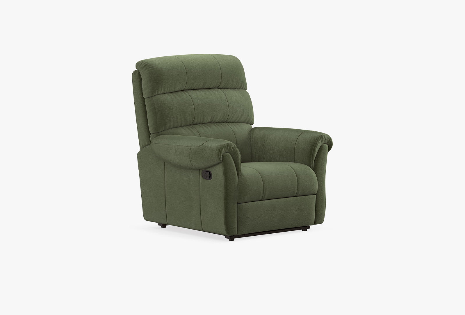 Arizona TV Fauteuil Handbediend Mohair Donkergroen